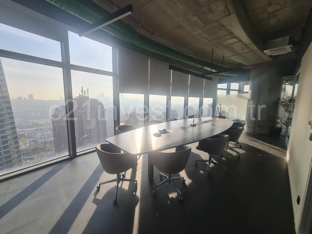 Maslak Kiralık Mobilyalı Ofis Spine Tower 600m2 Taşınmaya Hazır