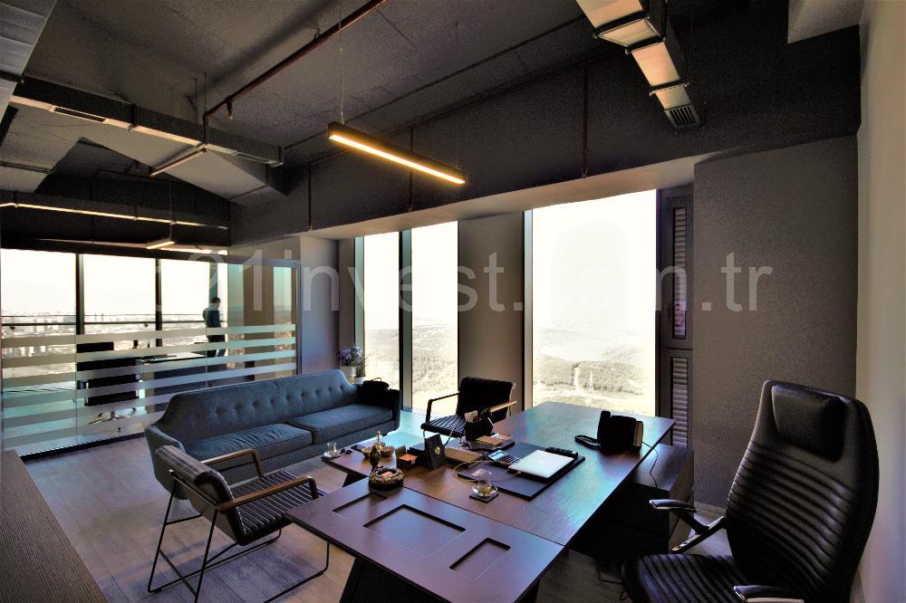 Skyland Kiralık 225m2 Mobilyalı Orman Manzaralı Teraslı Ofis